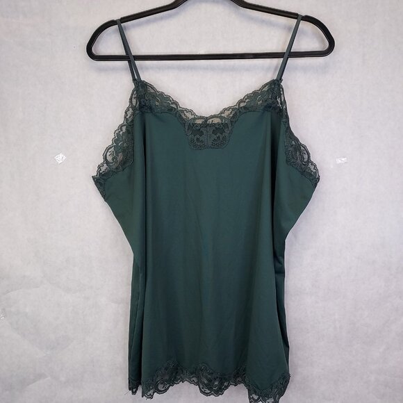 Ricki's Y2K Lace Trim Babydoll Camisole Tank Top XXL Stretch Fairy Dainty Preppy - Picture 6 of 13